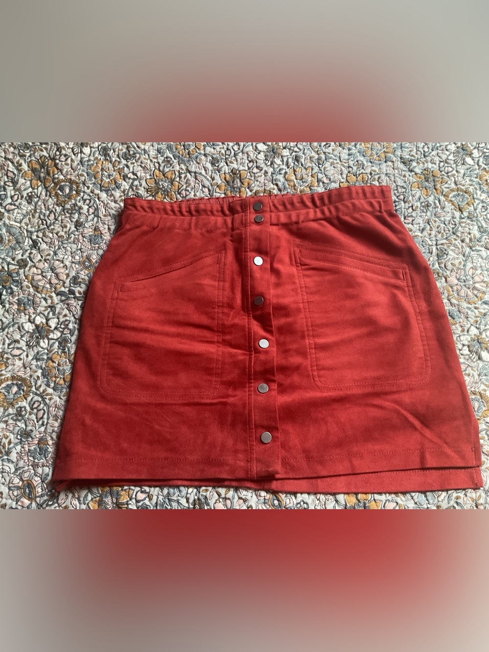 BCBG MAXA mini skirt in faux suede